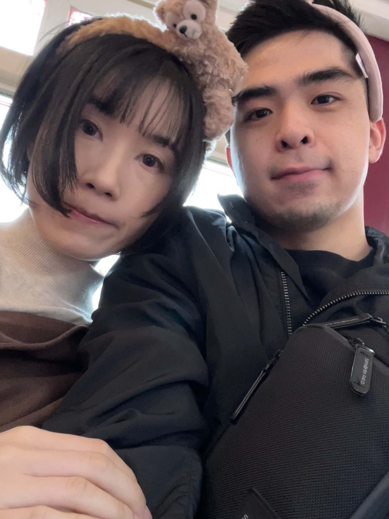 在香港拍攝的兩人生活照片