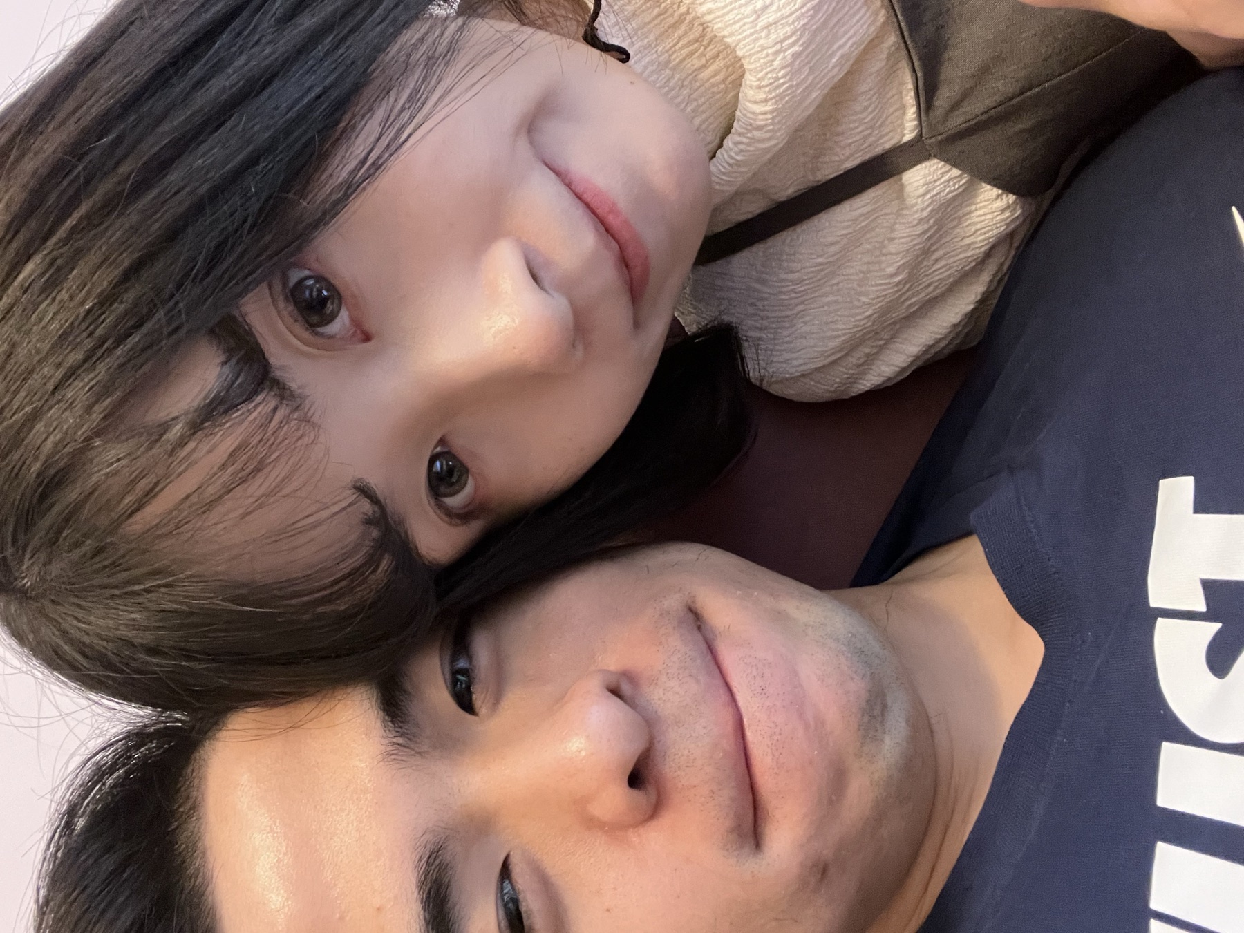 在香港拍攝的兩人生活照片