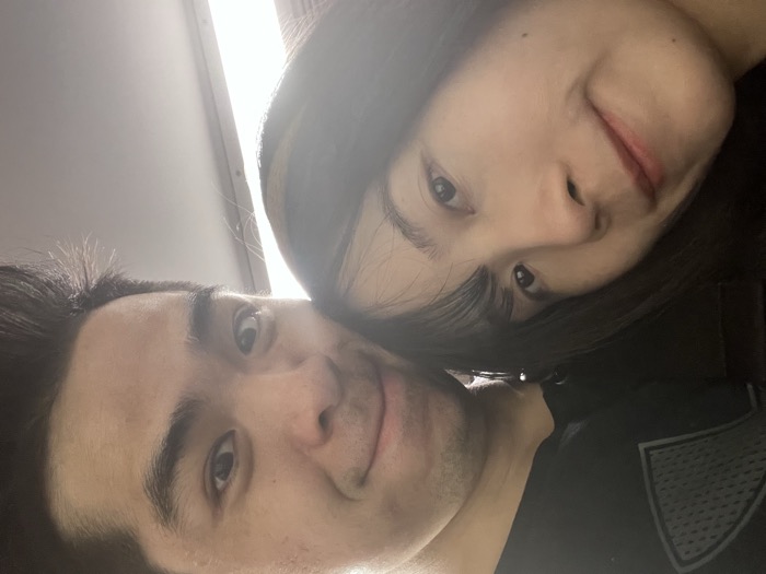 在香港拍攝的兩人生活照片