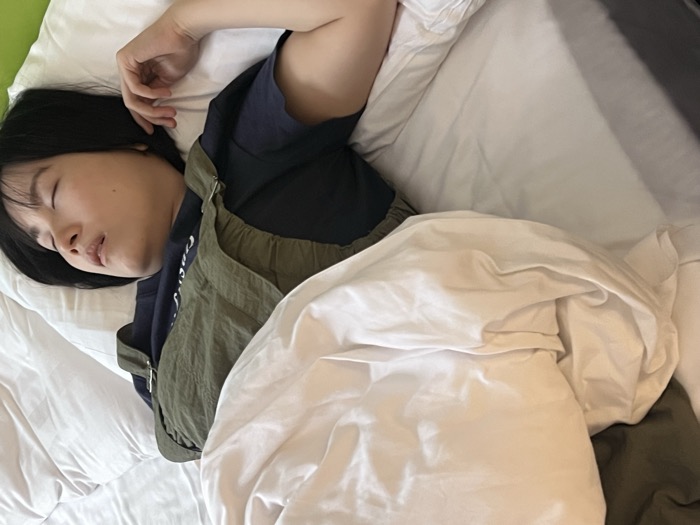 在香港拍攝的兩人生活照片